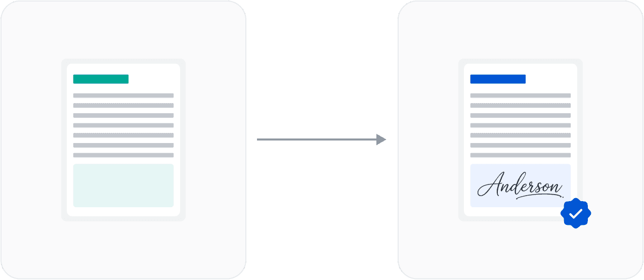 Digital signatures illustration
